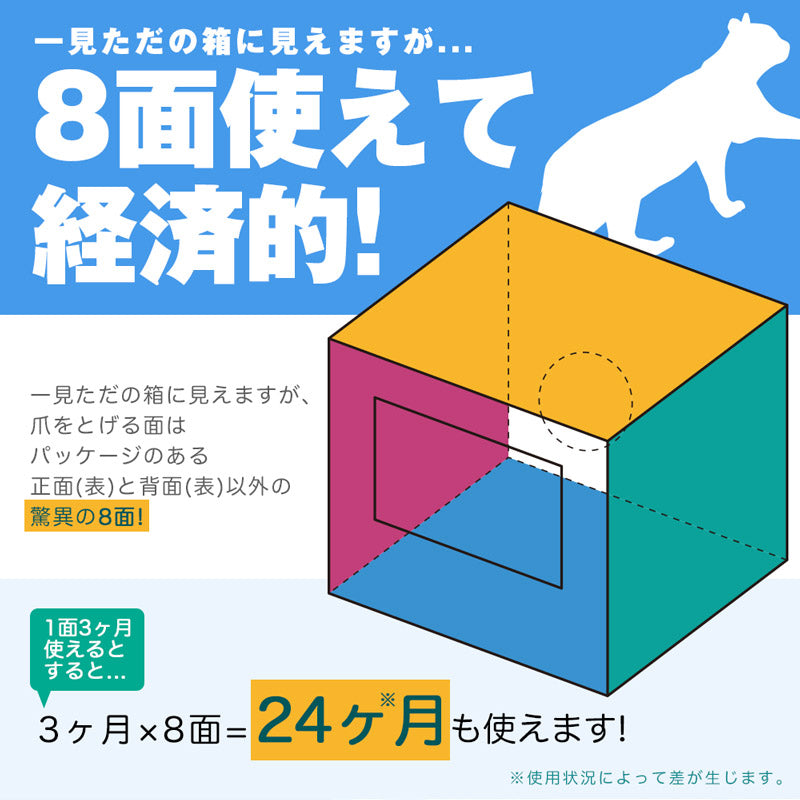 8面使えて経済的です。