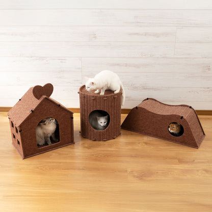 多くの飼い主に支持されていることを伝える実績紹介と「たくさんのお買い上げ、ありがとうございます」という感謝メッセージ、左右に佇む2匹の猫の写真。