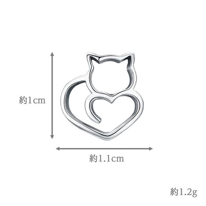 まるねこピアス