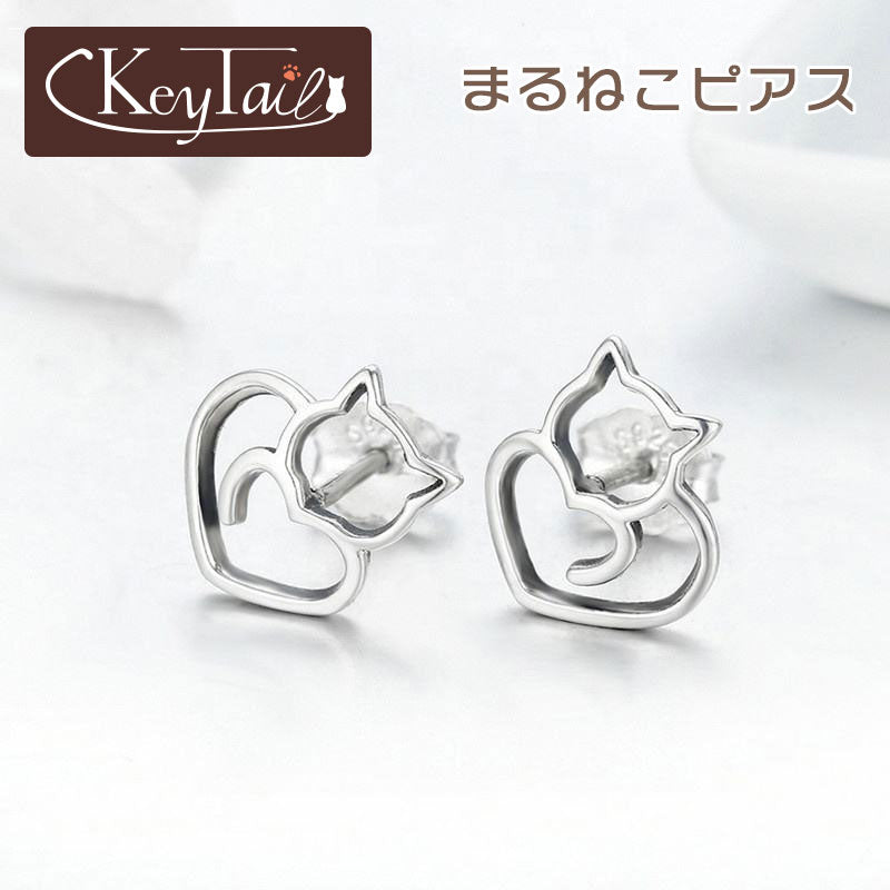 まるねこピアス