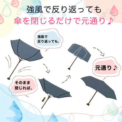 晴雨兼用折りたたみ傘『ニャンコと音符♪』