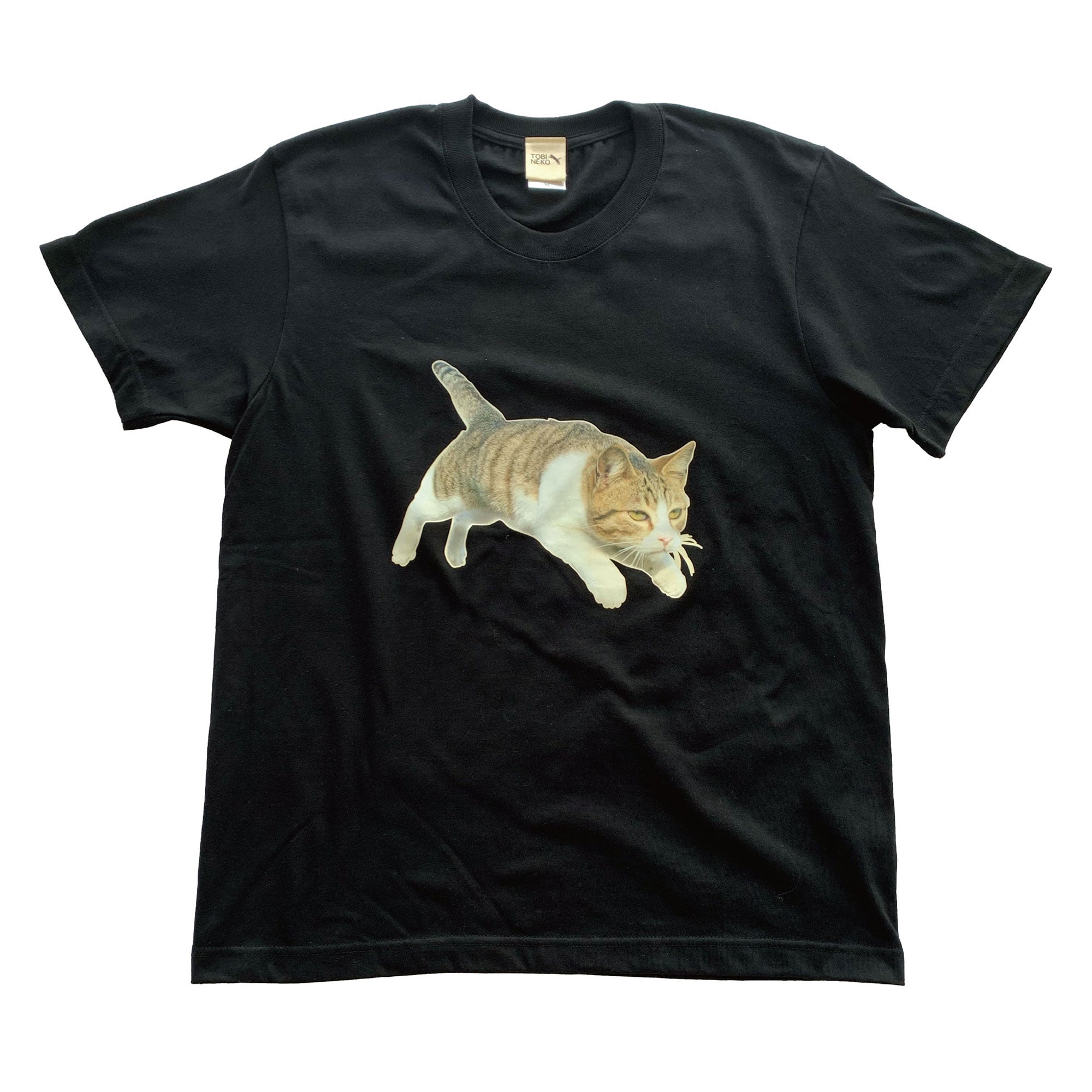 飛び猫Tシャツ